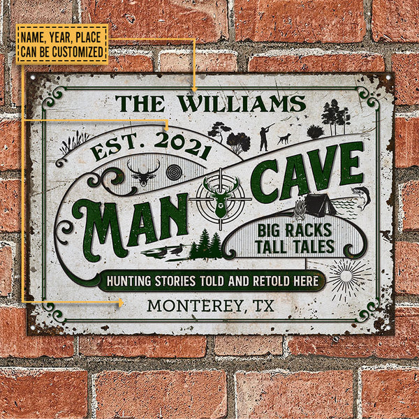 Custom Baseball Shape Man Cave Sign Personalized with Your Name