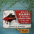 Personalized Piano Couple Live Here Red Customized Wood Rectangle Sign