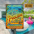 Personalized Pool Summer Vibe Bar & Grill Vertical Custom Classic Metal Signs