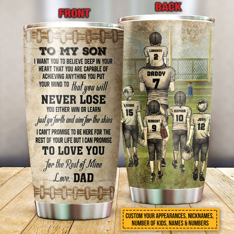 Football Life tumbler