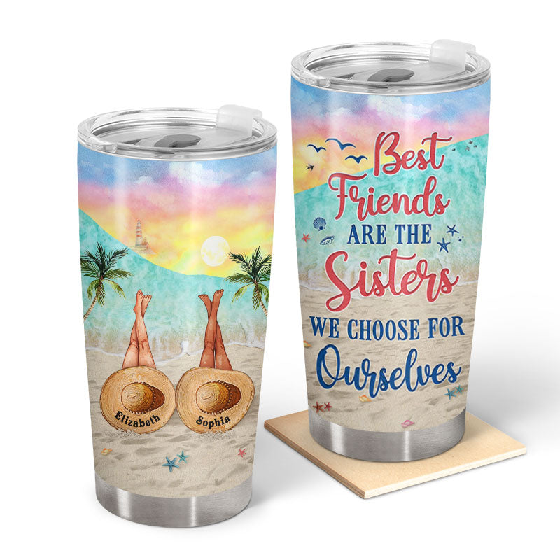 Personalized Beach Bestie Choose For Ourselves Custom Tumbler