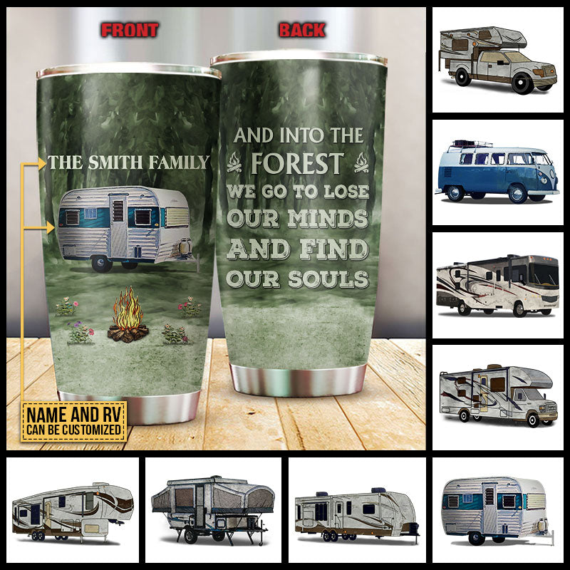 Personalized Camping And Into The Forest Customized Tumbler