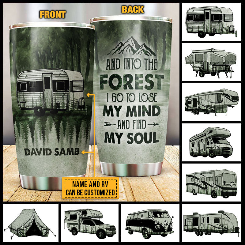 Personalized Camping Forest And Into The Forest Custom Tumbler