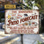 Personalized Patio Forecast Sunny With A Chance Custom Classic Metal Signs