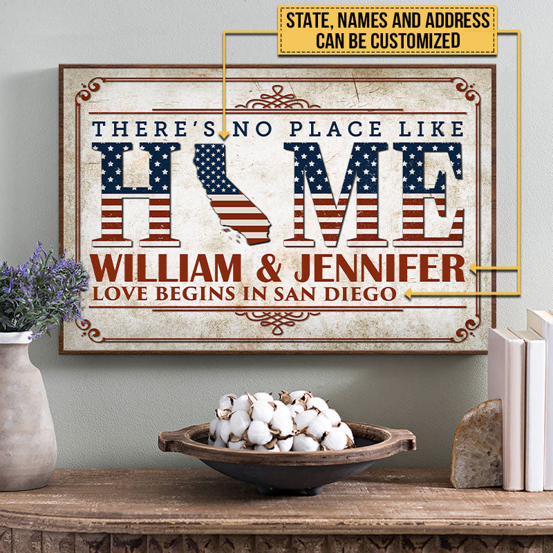 Personalized Stars & Stripes There Is No Place Custom Poster