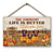 Personalized Witch Pumpkin Patch Life Is Better Custom Wood Rectangle Sign, Fall Pumpkin Decor