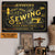 Personalized Sewing Black Because Murder Custom Poster