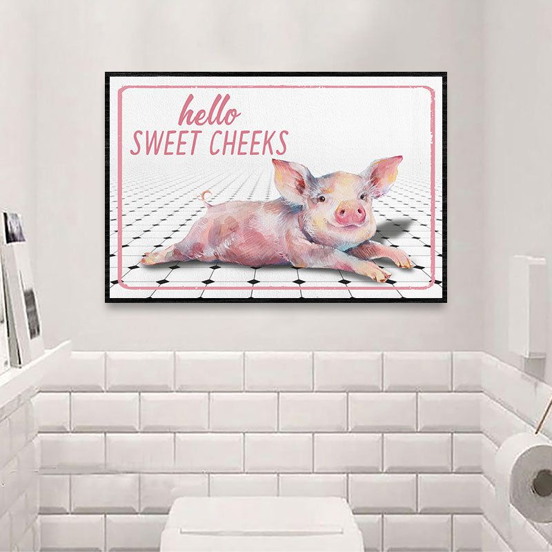 Pig Sweet Cheeks Customized Poster