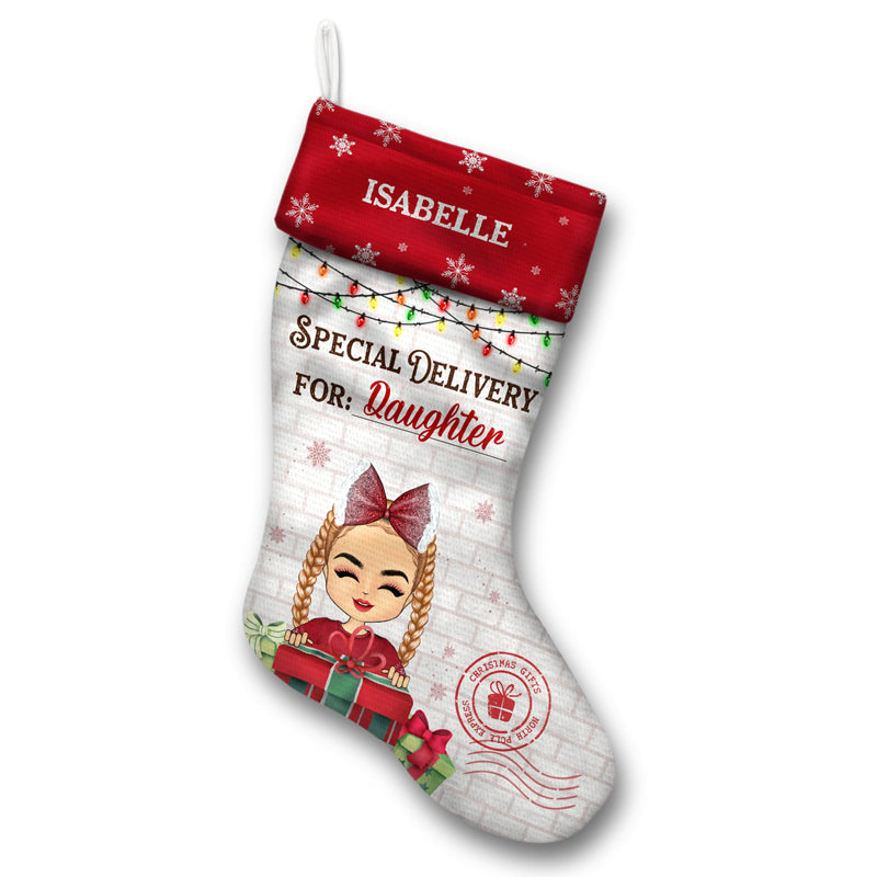 Christmas Family North Pole Express Special Delivery - Christmas Gift For Family - Personalized Custom Christmas Stocking