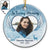 Custom Photo In Loving Memory Christmas - Memorial Gift For Family - Personalized Custom Circle Ceramic Ornament