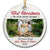Custom Photo First Christmas In Our New Home - Christmas Gift For Family - Personalized Custom Circle Ceramic Ornament