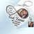 Custom Photo God Knew My Heart Needed You - Anniversary Gift For Couples - Personalized Custom Heart Shaped Acrylic Keychain
