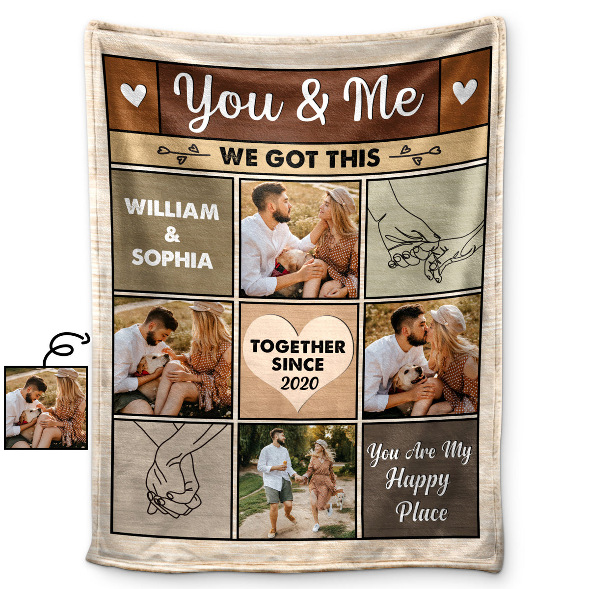 Custom Photo You And Me We Got This - Anniversary, Birthday Gift For S ...