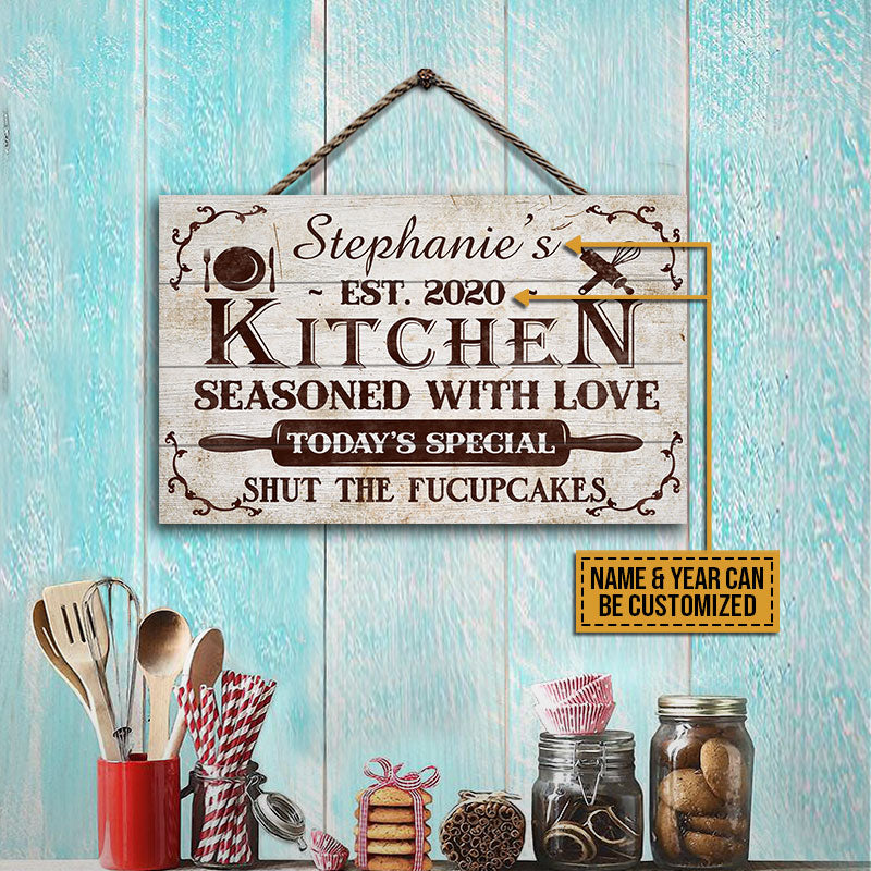 Personalized Farmhouse Kitchen Love Always Customized Poster