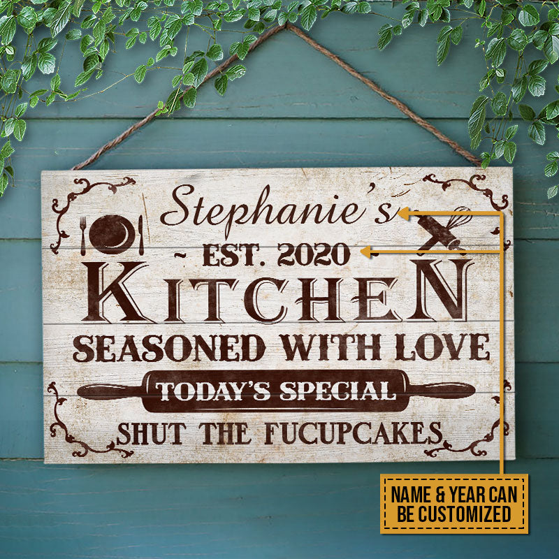 Personalized Farmhouse Kitchen Sign – Pretty Perfect Studio