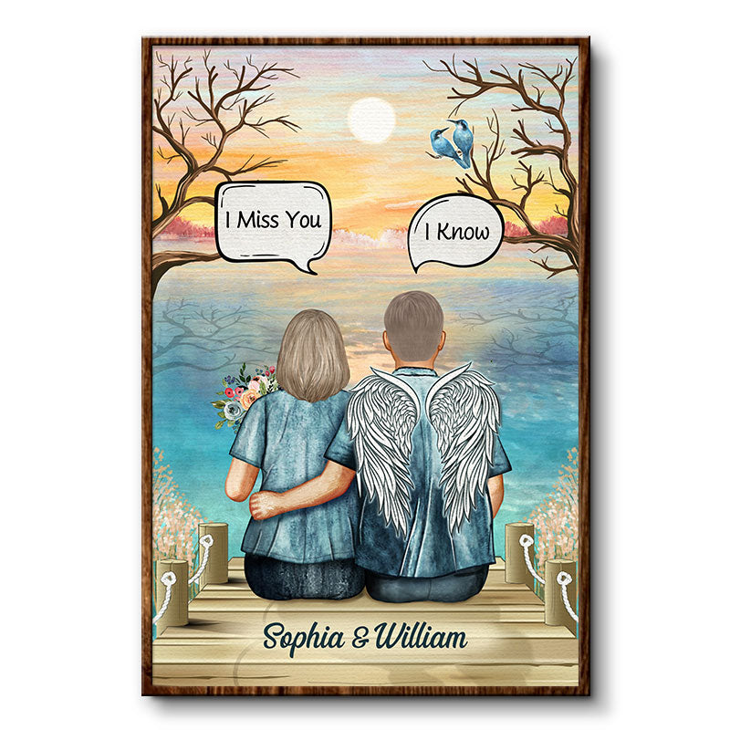 Still Talk About You Widow Middle Aged Couple Skin - Memorial Gift - Personalized Custom Poster