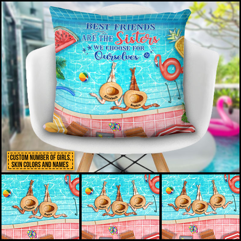 Swimming Bestie Choose For Ourselves Custom Pillow