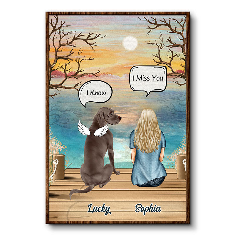 Still Talk About You Dog Loss Pet Sympathy - Memorial Gift - Personalized Custom Poster