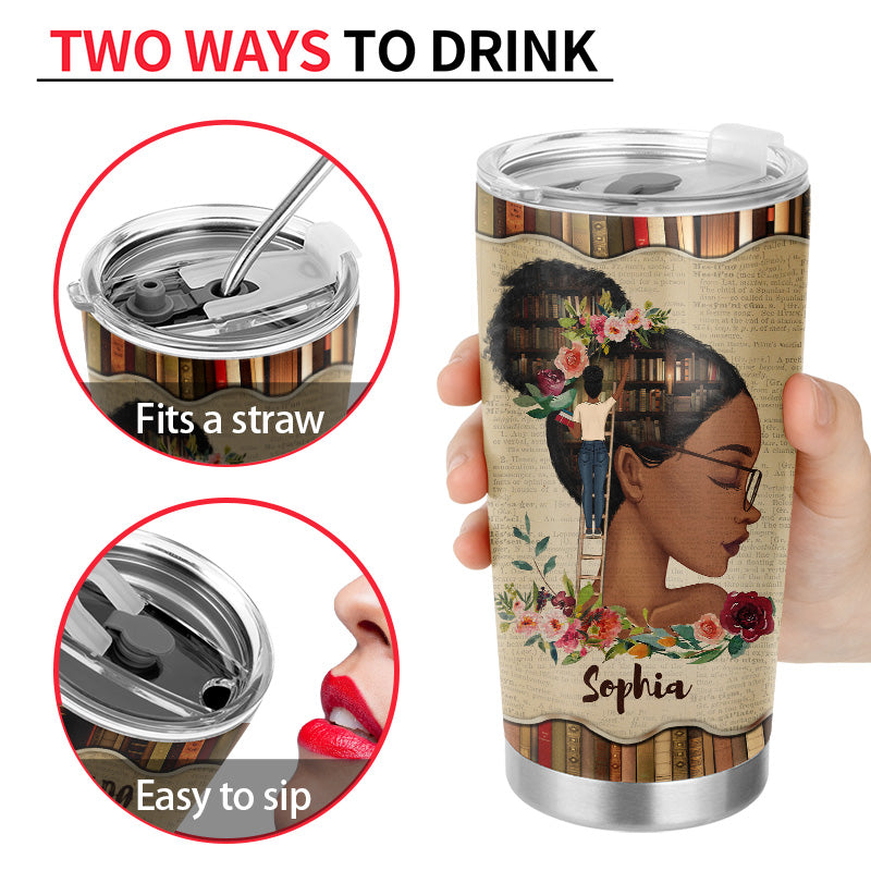 Just A Girl Who Loves Books Stainless Steel Travel Tumbler - Temu