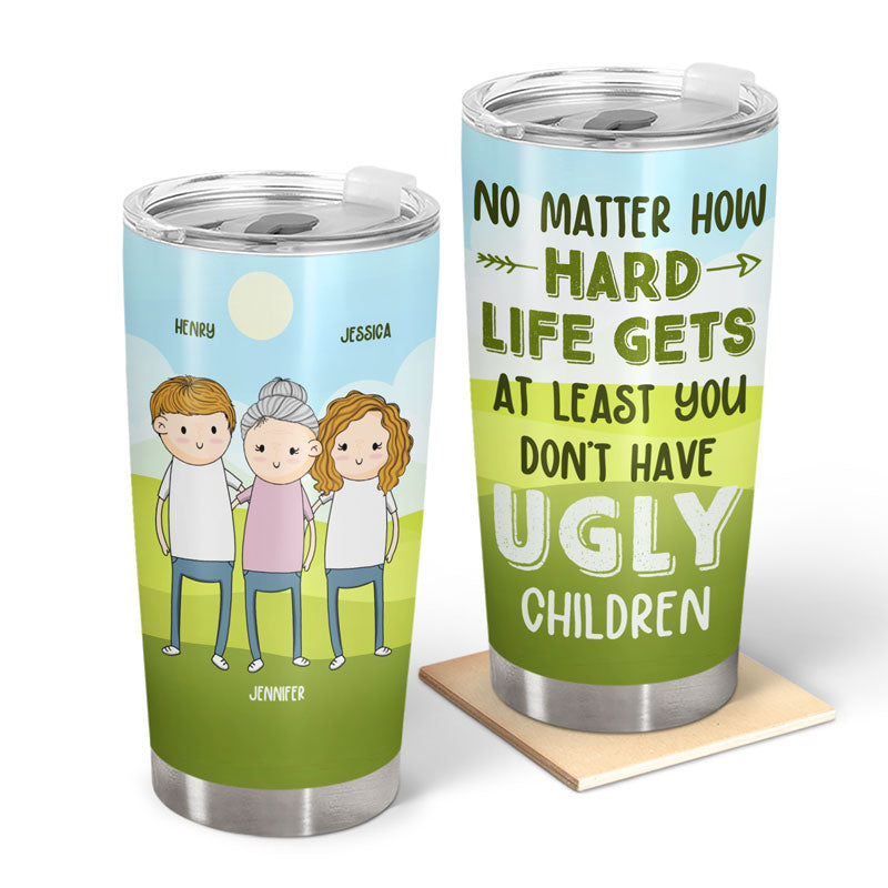 Funny Phrase Thank You For Being My Mom Grass Field - Mother Gift - Personalized Custom Tumbler
