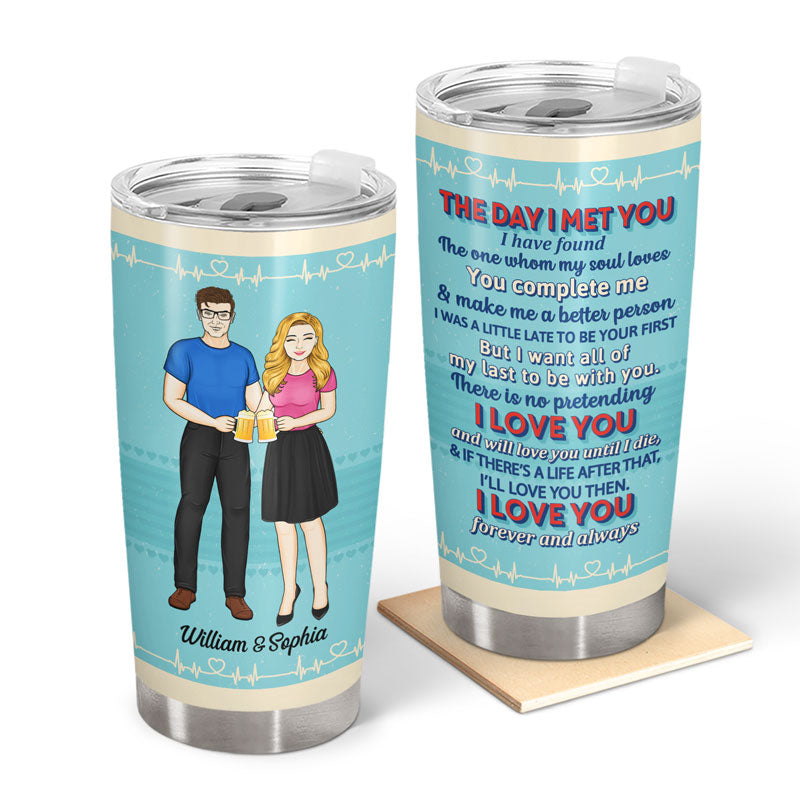 Family Couple The Day I Met You - Couple Gift - Personalized Custom Tu -  Wander Prints™