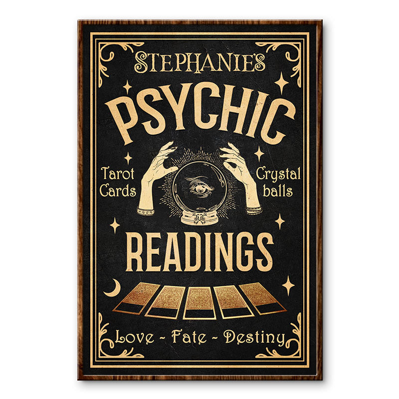 Tarot Psychic Readings Crystal Ball Custom Poster, Tarot, Fortune Teller, Witchcraft, Halloween Decor