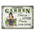 And She Lived Happily - Gift For Gardeners - Personalized Custom Classic Metal Signs