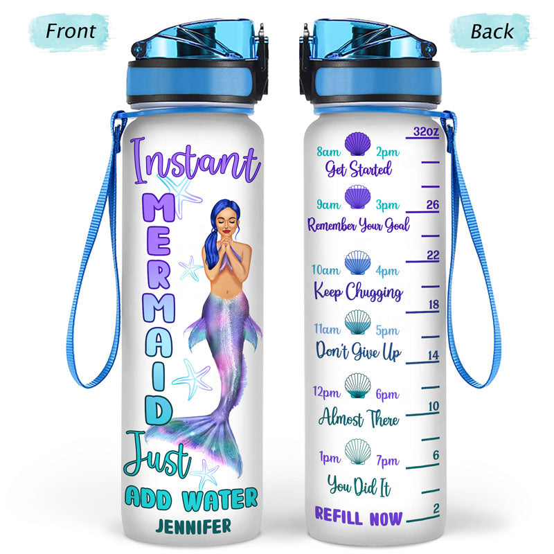 Mermaid Personalized Kids' Water Bottle