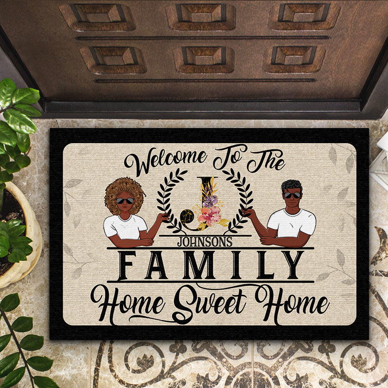 Personalized Home Sweet Home Welcome Doormat