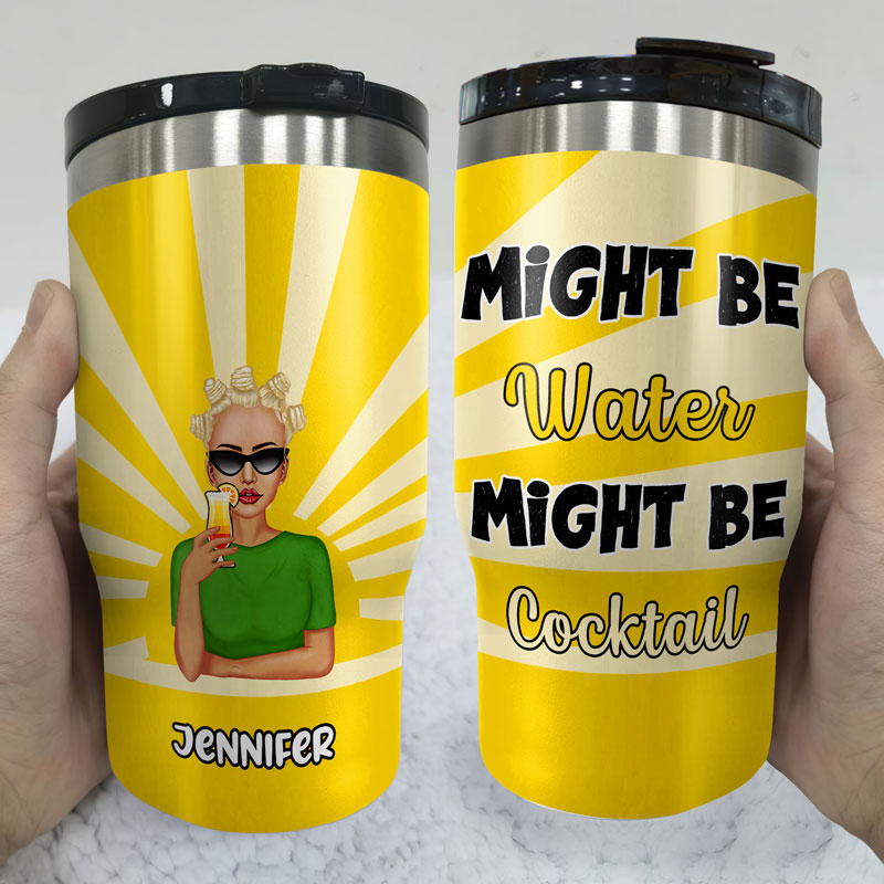 Might Be Water - Personalized Custom Triple 3 In 1 Can Cooler - Wander  Prints™