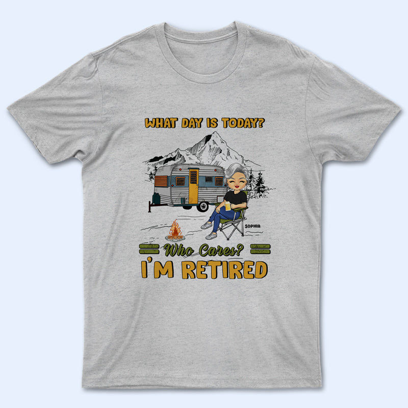 Camping The Legend Has Retired - Personalized Custom T Shirt