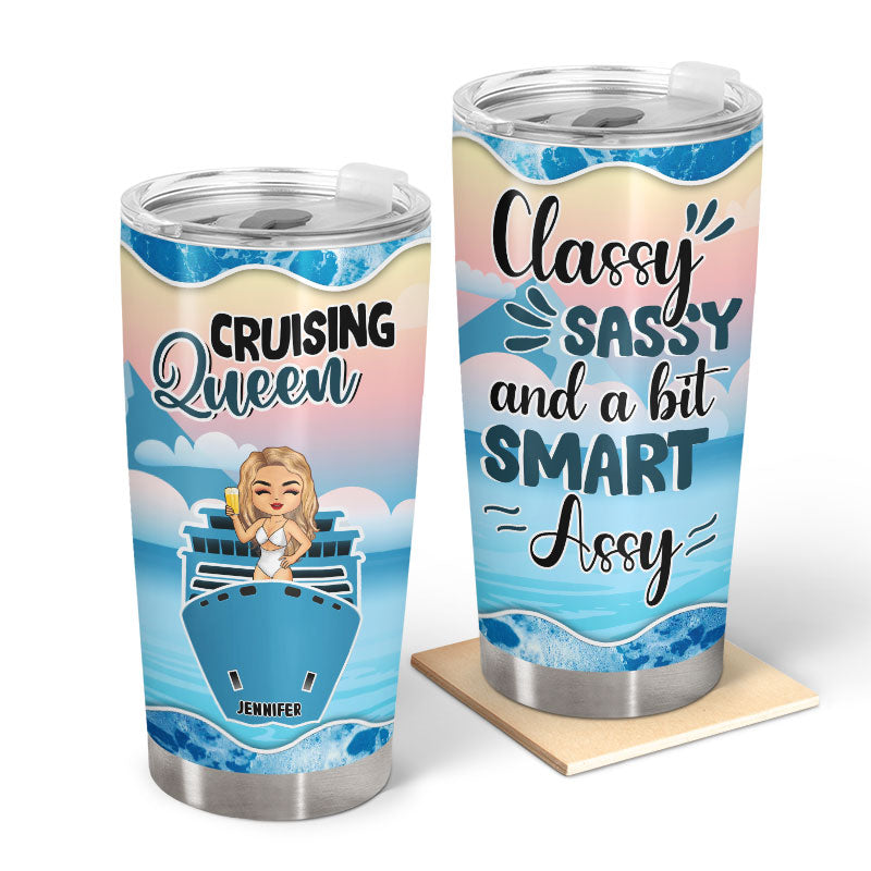Traveling Cruise Chibi Sassy Classy - Personalized Custom Tumbler