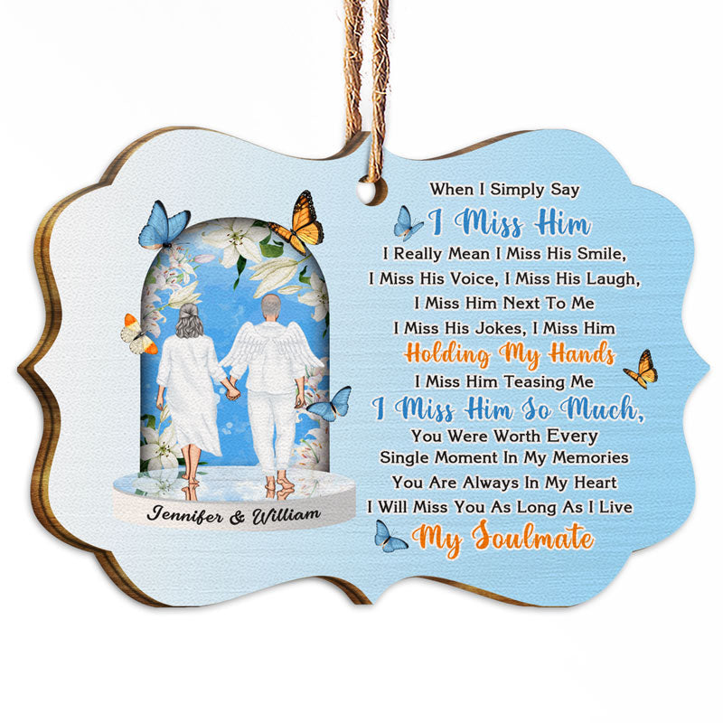 Christmas Memorial Miss You As Long As I Live - Personalized Wooden Ornament