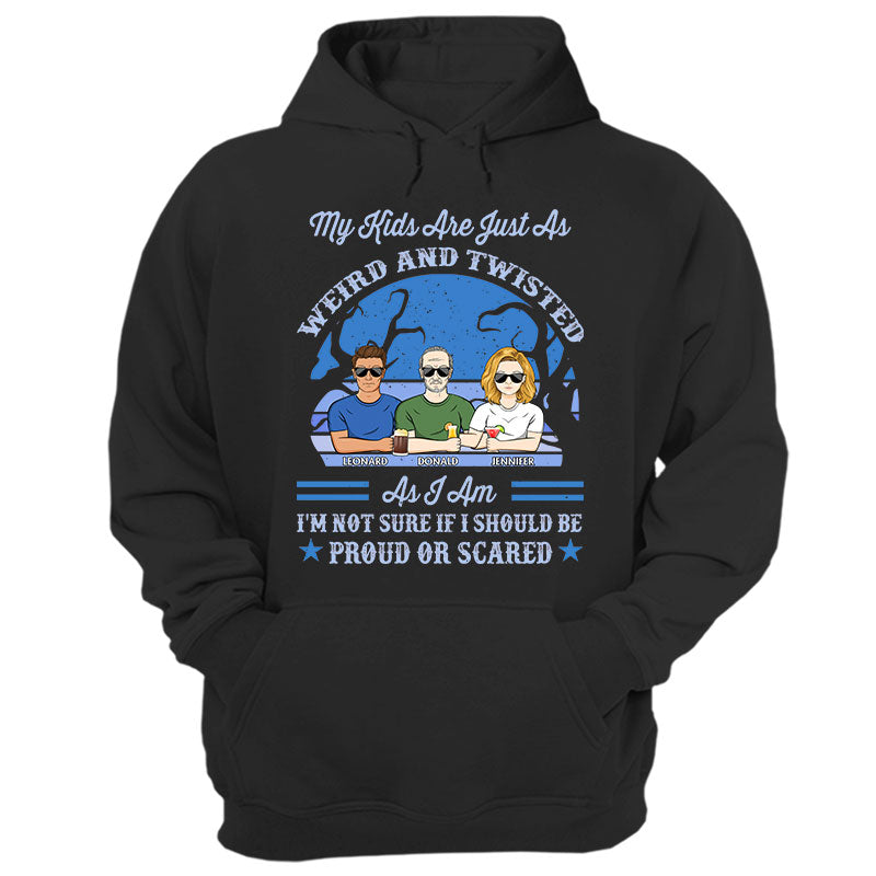 Old Family Weird And Twisted - Gift For Father And Mother - Personalized Custom Hoodie