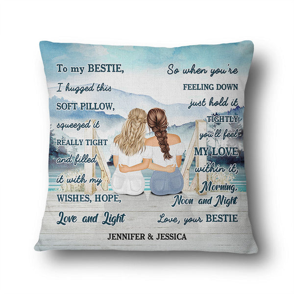 Friendship Is A Priceless Treasure - Bestie Personalized Custom Pillow -  Pawfect House ™