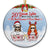 Christmas Couple Years Later And Still The Best Decision - Personalized Custom Circle Ceramic Ornament