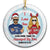 Christmas Even More Than I Am Annoyed - Gift For Couple - Personalized Custom Circle Ceramic Ornament