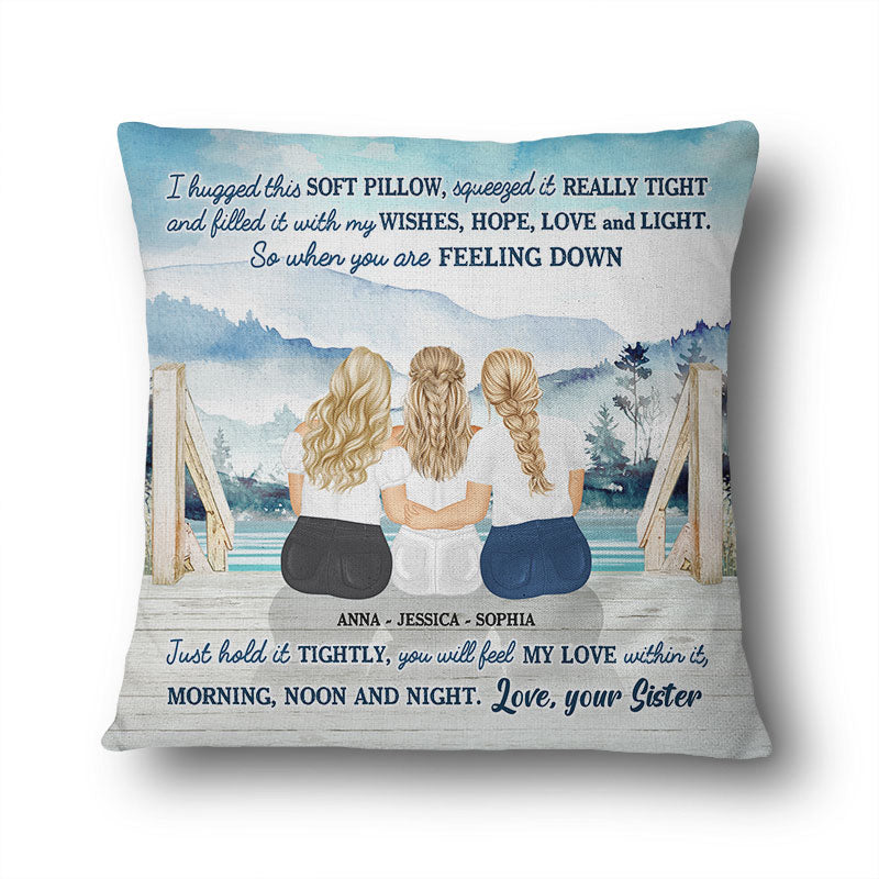 Lake Morning Noon And Night - Gift For Sisters - Personalized Custom Pillow