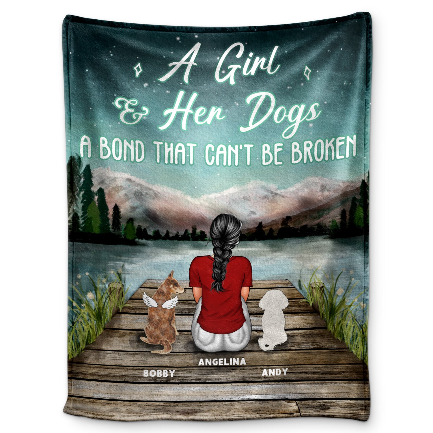 Pet Lovers A Bond Cannot Be Broken - Gift For Pet Lovers - Personalized Custom Fleece Blanket