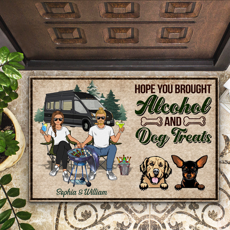 Welcome Hope You Like Dogs, Dog Welcome, Dog Lover Gift, Custom Doorma -  Wander Prints™