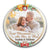 Custom Photo First Christmas As Mr & Mrs - Christmas Gift For Couple And Family - Personalized Custom Circle Ceramic Ornament
