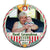 Custom Photo Best Grandma Grandpa Ever - Christmas Gift For Family - Personalized Custom Circle Ceramic Ornament