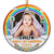 Custom Photo Baby's 1st Christmas - Christmas Gift For Family - Personalized Custom Circle Ceramic Ornament
