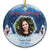 Custom Photo In Loving Memory - Christmas Gift - Memorial Gift For Family - Personalized Custom Circle Ceramic Ornament