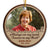 Custom Photo Always On My Mind Forever In My Heart - Christmas Gift - Memorial Gift For Family - Personalized Custom Circle Ceramic Ornament