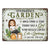 Once Upon A Time There Was A Girl Who Really Loved Cats & Gardening Cat Lovers - Garden Sign - Personalized Custom Classic Metal Signs