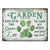 And Into The Garden I Go Succulent Paw - Personalized Custom Classic Metal Signs