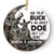 An Old Buck And His Sweet Doe Deer Couple - Christmas Gift - Personalized Custom Ceramic Ornament