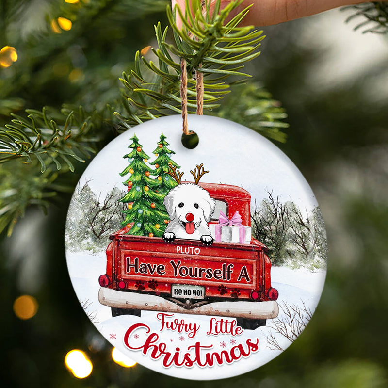 Have Yourself A Furry Little Christmas - Personalized Ornament For