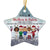 Sisters And Brothers, Best Friends Are Like Stars - Christmas Gift - Personalized Custom Star Ceramic Ornament